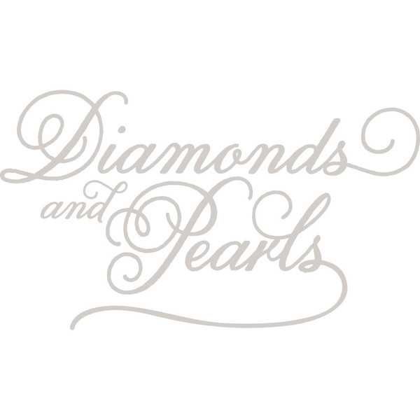 Logoen til Diamonds and Pearls i grått